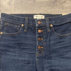 Madewell Indigo Button-Fly Jeans